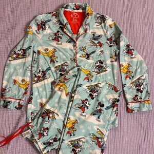 Disney 100 Mickey Mouse & Friends Flannel PJs x 2 (XS and M)